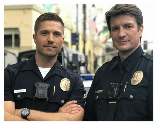 (THE ROOKIE) NATHAN FILLION & ERIC WINTER TV SHOW 11X14 Photo